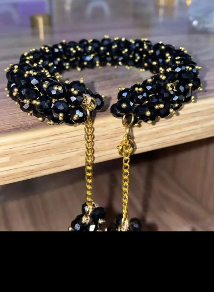 Gajra bangle (black)1Pair