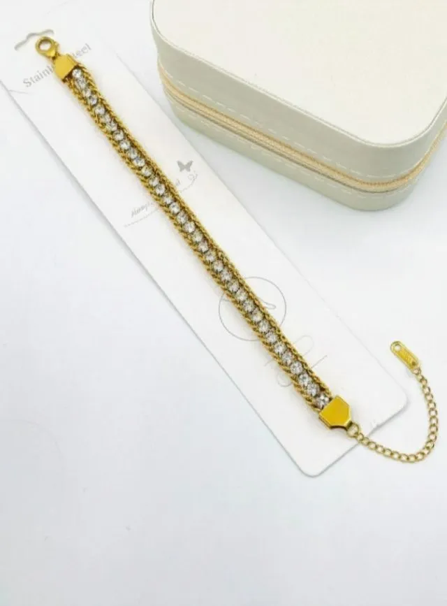 Gold Tennis Bracelet