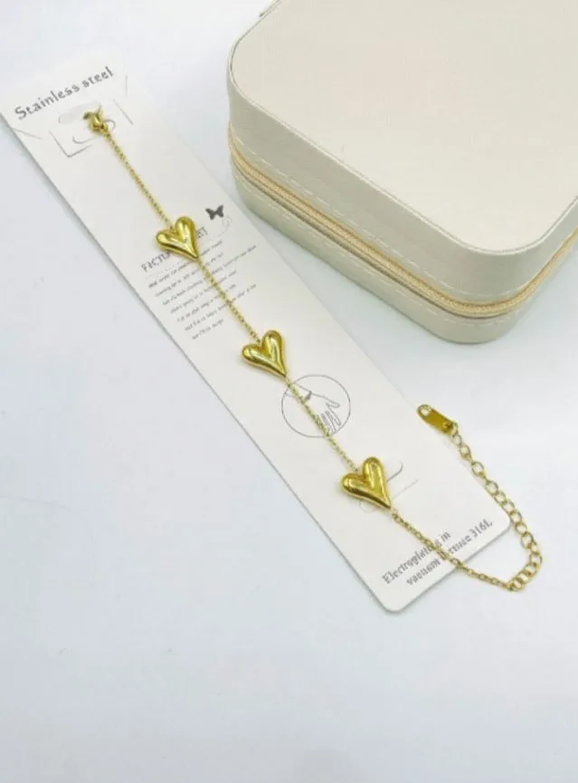 Heart Pendent  Bracelet